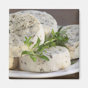 Aimant Fromage de chèvre français - chèvre - avec des her