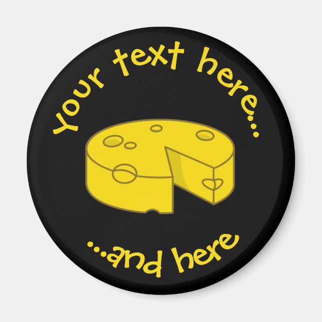 Aimant Fromage jaune (Devant)