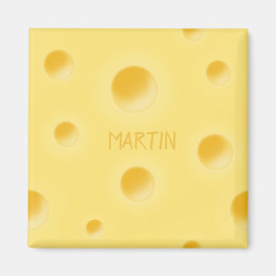 Aimant Fromage suisse Holey Personnalisé Fromage jaune