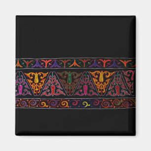 Aimant Frontière de broderie du Xinjiang