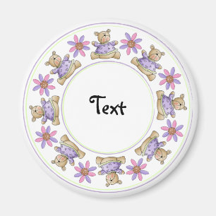 Aimant Frontière mignonne de conception de nounours