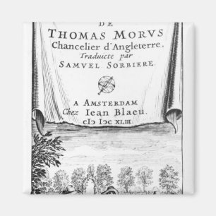 Aimant Frontispice, 'l'Utopie de Thomas More