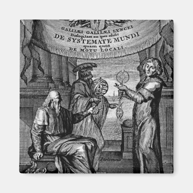 Aimant Frontispiece de "Dialogus De Systemate Mundi" (Devant)