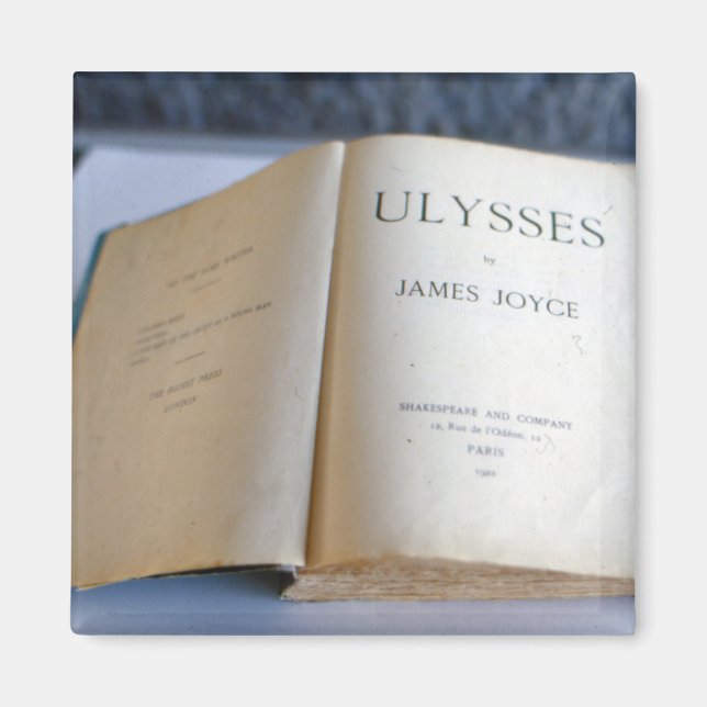 Aimant Frontispiece de 'Ulysses' par James Joyce (Devant)