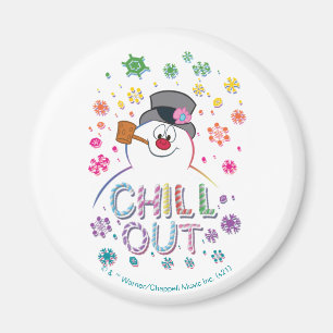 Aimant Frosty the Snowman™   Couleurs arc-en-ciel "Refroi