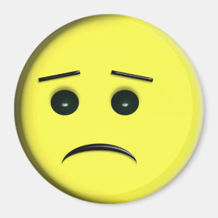 Aimant Frowny font face au jaune