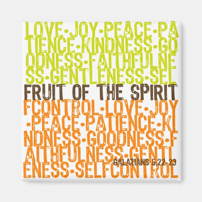 Aimant Fruit de l'Esprit (Devant)