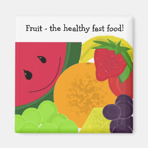 Aimant Fruit le Fast Food Sain