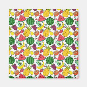 Aimant Fruit motif transparent motif de surface de frui