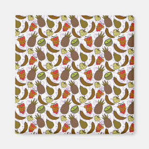 Aimant Fruit motif transparent   motif de surface de frui