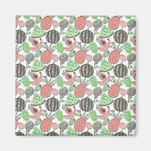 Aimant Fruit motif transparent   motif de surface de frui