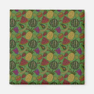 Aimant Fruit motif transparent   motif de surface de frui