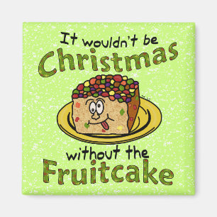 Aimant Fruitcake de Noël amusant