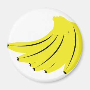 Aimant fruits de bananes jaunes