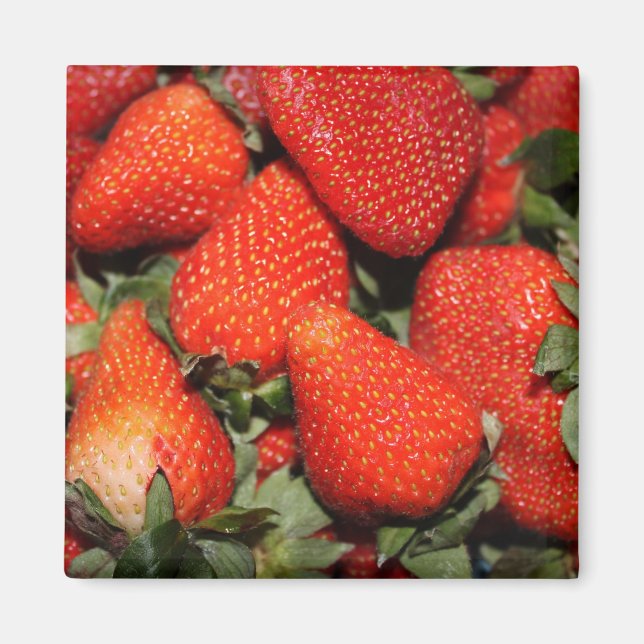Aimant fruits de fraise rouges (Devant)