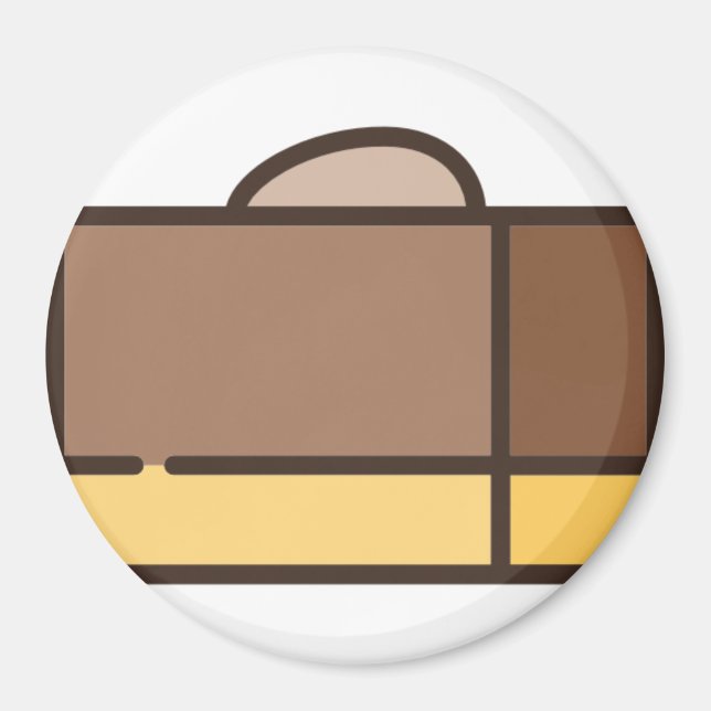 Aimant fudge au chocolat (Devant)