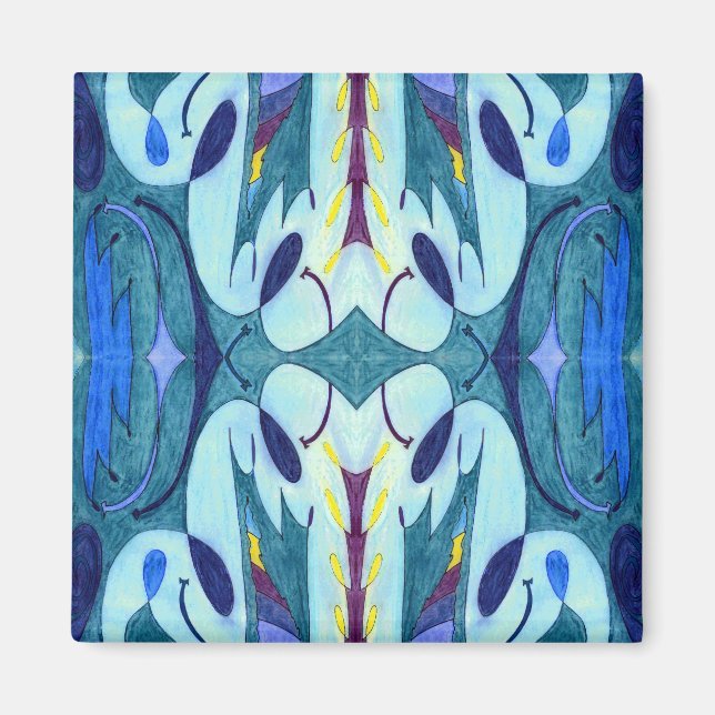 Aimant Fumes bleues (Devant)