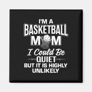 Aimant Fun Basketball Maman Merch - Unique Cute Moms Desi