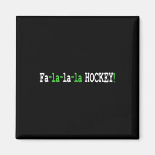 Aimant Fun Christmas Hockey - Fa la la Hockey
