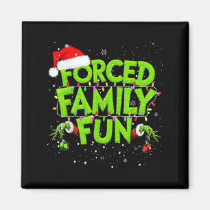 Aimant Fun de Noël de famille forcée Chemises de Noël cor