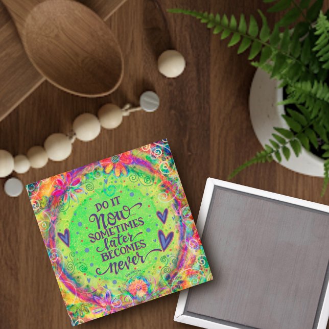 Aimant Fun Do it Now Inspiration Inspirivity Floral (Créateur téléchargé)