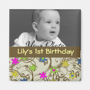 Aimant Fun Flower Faveur bébé