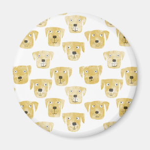Aimant Fun Golden Labrador Retriever Chien