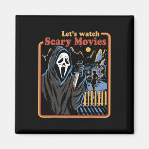 Aimant Fun Halloween Regardons Horror Movies Ghost