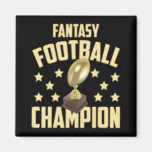 Aimant Fun Imaginaire Championne de football Brouillon