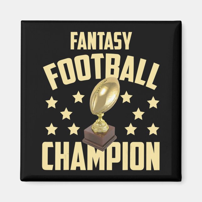 Aimant Fun Imaginaire Championne de football Brouillon (Devant)