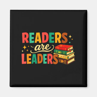 Aimant Fun inspiring readers are leaders book lovers