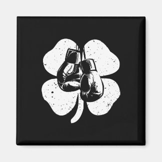 Aimant Fun Irish Boxing Costume Shamrock St Patrick's Da