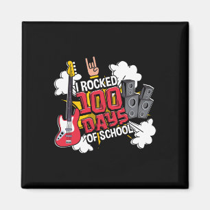 Aimant Fun Music Guitare I A Rocked 100 Jours De L'École
