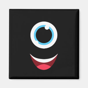 Aimant Fun Scanner Monster Eyeball Face Facile Halloween