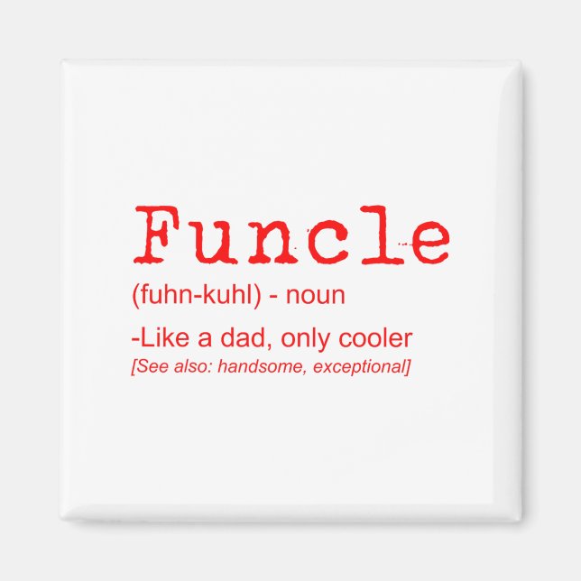 Aimant Funcle Définition Drôle Joke Don Pour Oncle_2 (Devant)