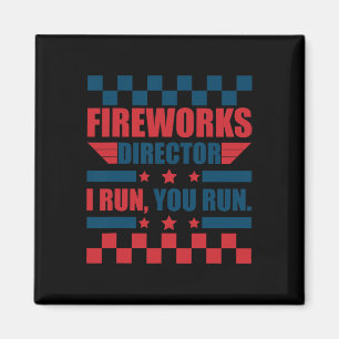 Aimant Funky 4 juillet Fireworks Directeur Je Vous Exécut