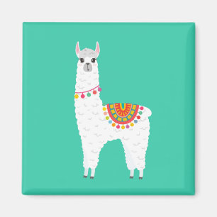 Aimant Funky Alpaca llama drame animal mignon