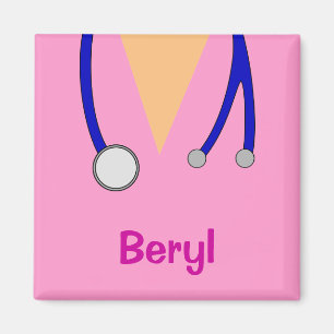 Aimant Funky Médicale Scrubs Whimsical Personnalisé Fridg