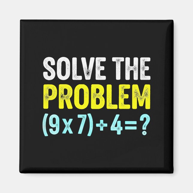 Aimant Funny 67 Meme Six Seven Math Teacher Brain-rot Jok (Devant)