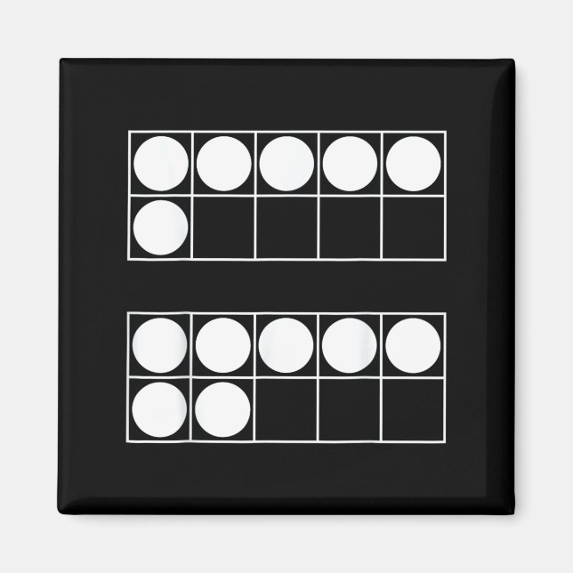 Aimant Funny 6 7 Number Math Teachers Students Six Seven  (Devant)