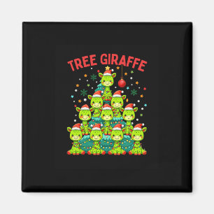 Aimant Funny Arbre de Noël Giraffe Giraffes de vacances S