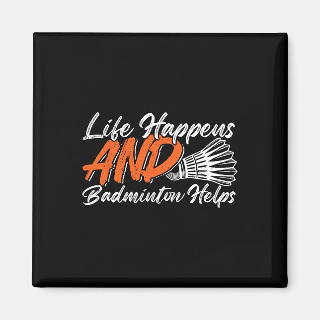 Aimant Funny Badminton Humour Smash Shuttle Birdie Sport  (Devant)