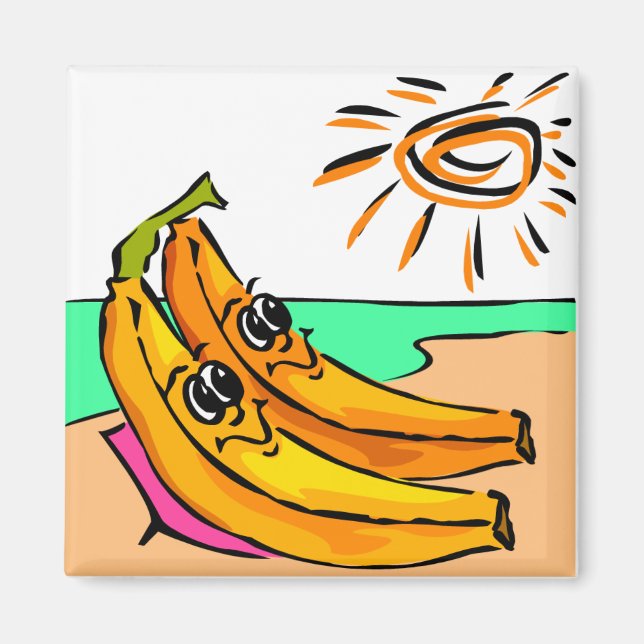 Aimant Funny Beach Mariage Idée (Devant)