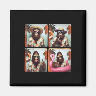 Aimant Funny Bigfoot vacances été Photobooth Funny Sas