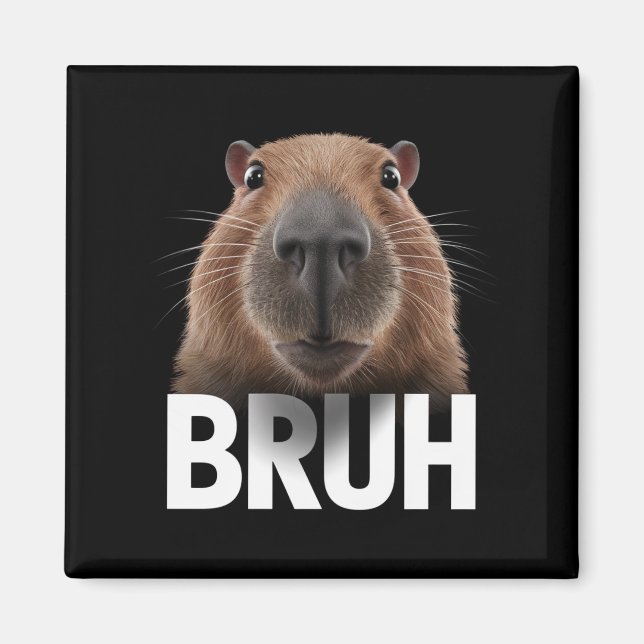 Aimant Funny Capybara Bruh (Devant)