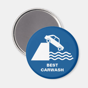Aimant Funny Carwash Sign