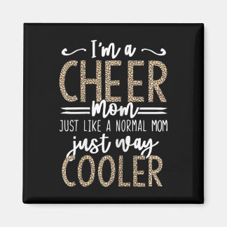 Aimant Funny Cheerleading Mother Leopard Cheetah Print Ch