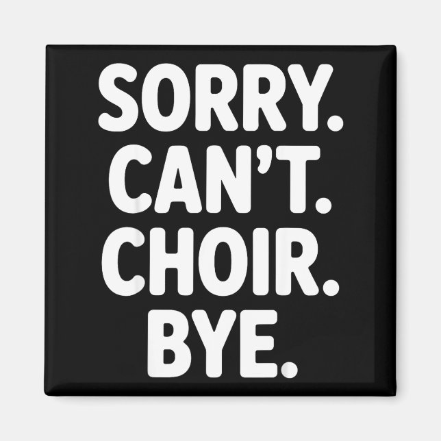 Aimant Funny Choir Art For Men Women Choir Director Sing  (Devant)