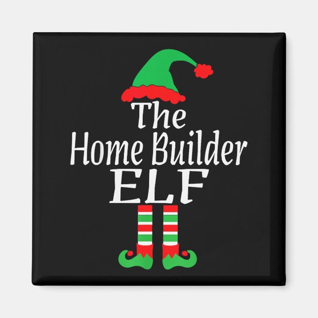 Aimant Funny Christmas The Home Builder Elf Developer Arc (Devant)