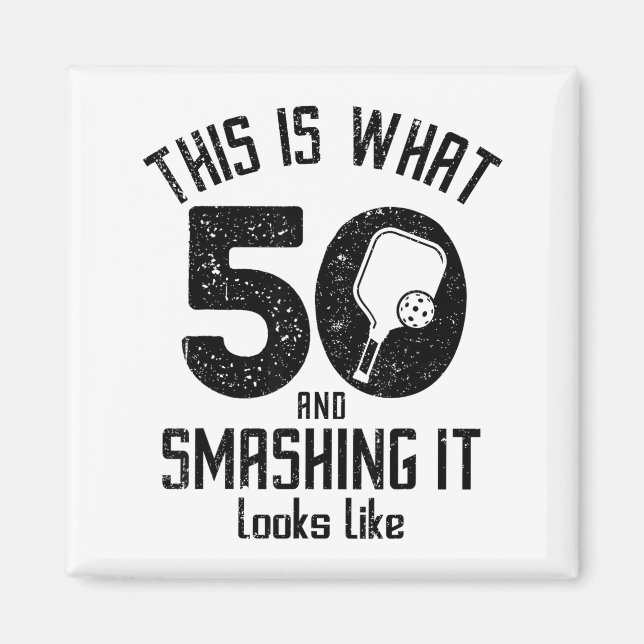 Aimant Funny Ckleball 50th Birthday 50 Years Old Love Ckl (Devant)